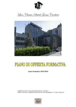 offerta formativa - Liceo Classico Statale Giosu&egrave; Carducci