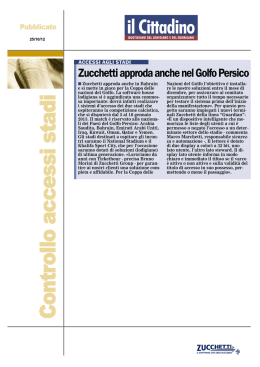 Zucchetti approda anche nel Golfo Persico