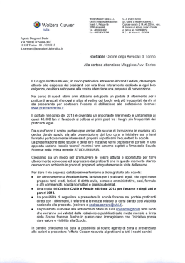 Wolters Kluwer italia S.r.l. 5.r.l. a Socio Unico Centro Direzionale