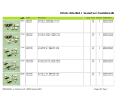 Valvole detentori e raccordi per riscaldamento