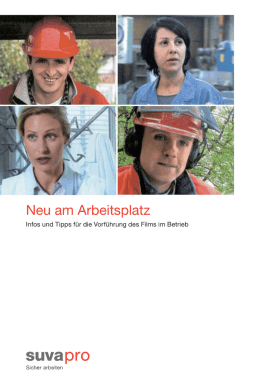 Neu am Arbeitsplatz / Les nouveaux / I nuovi collaboratori