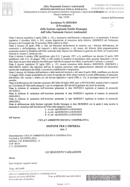 Albo Nazionale Gestori Ambientali _ (“"llhflh1`A Dl Liji\rn\ilUÎUÙ