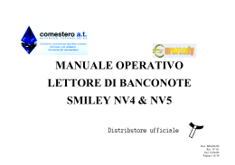 manuale operativo lettore di banconote smiley nv4 & nv5