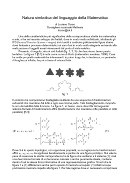 Natura simbolica del linguaggio della Matematica