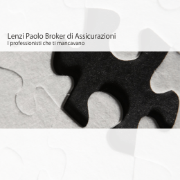 Brochure Lenzi - Lenzi Paolo Broker Assicurazioni