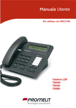 Manuale utente LDP-7004 LDP-7008