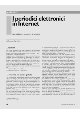 I periodici elettronici in Internet - e-Lis