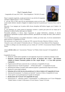 prof. Carmelo Graci - Comune di Campobello di Licata