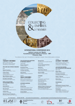 5-7 november - Kunsthistorisches Institut in Florenz