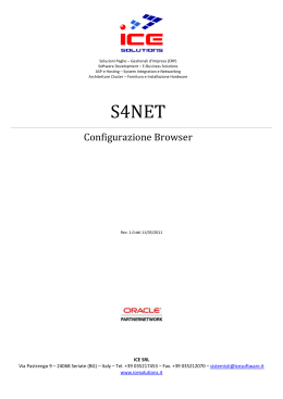 S4NET - Configurazione Browser