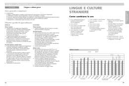 LINGUE E CULTURE STRANIERE