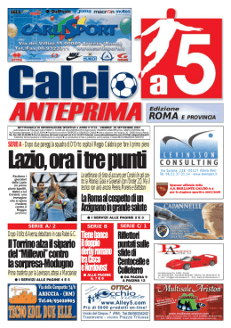 scarica il numero 33 del 2007 Calcio a 5 Anteprima del 28/09/2007