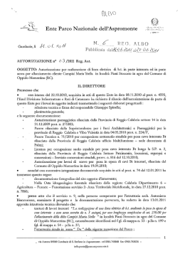 Realizzazione linea elettrica nel Comune di Oppido Mamertina