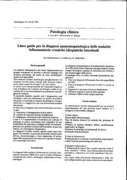 Malattie infiammatorie croniche idiopatiche intestinali