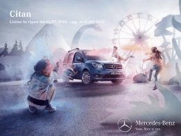 Listino prezzi - Mercedes-Benz