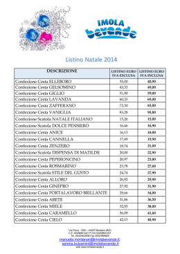 Listino Natale 2014