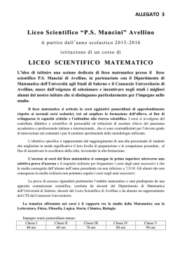 volantino LICEO SCIENTIFICO MATEMATICO