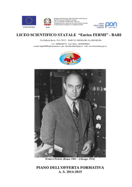 LICEO SCIENTIFICO STATALE “Enrico FERMI” - BARI