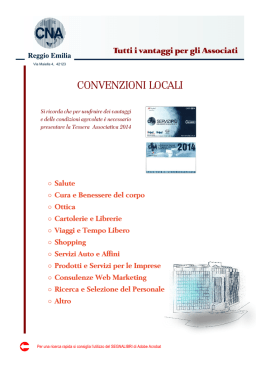 CONVENZIONI LOCALI - CNA Reggio Emilia