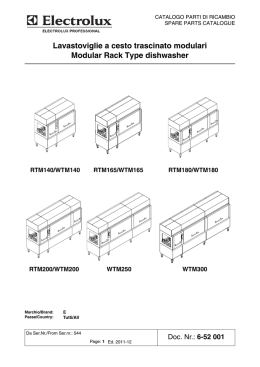 Lavastoviglie a cesto trascinato modulari Modular