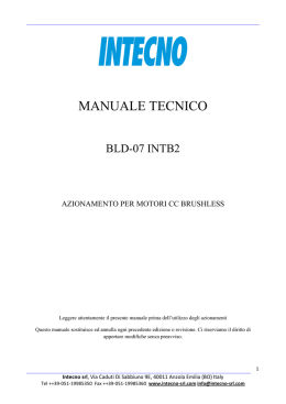 MANUALE TECNICO