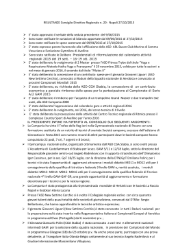 Risultanze CDR 27/10/2015 - Comitato Regionale Campania F.G.I.