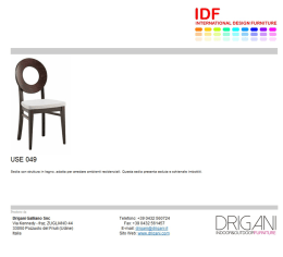 Sedia legno imbottitura - USE 049