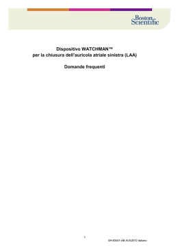 Dispositivo WATCHMAN&trade; per la chiusura dell