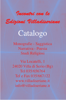 Catalogo Villadiseriane 2008