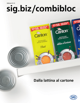 Dalla lattina al cartone