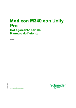 Modicon M340 con Unity Pro - Collegamento seriale