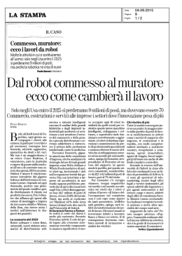 robot che cambiano il lavoro