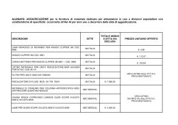 ALLEGATO: AGGIUDICAZIONE per la fornitura di materiale dedicato