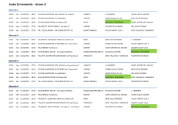 scarica il calendario U16 Regular girone D