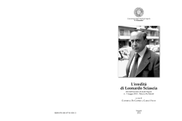 L`eredit&agrave; di Leonardo Sciascia - OPAR L`Orientale Open Archive