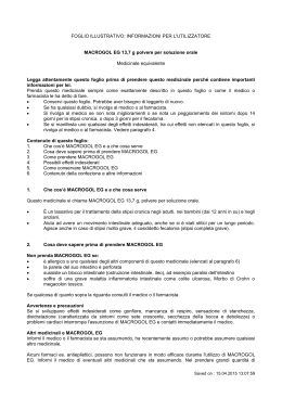 Specialit&agrave; medicinale MACROGOL EG