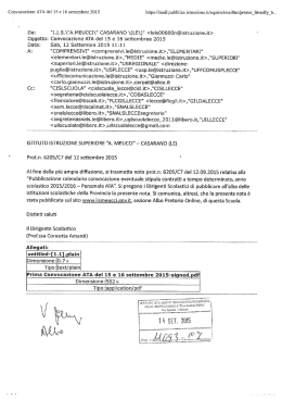 Convocazione personale ATA