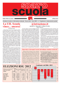 SpazioScuola04-2012 - UIL Scuola LECCE