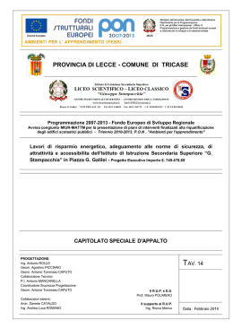 Tav. 14 - Liceo "G. Stampacchia"