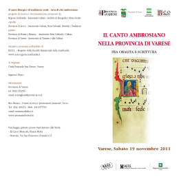 Il programma - Incrocinews
