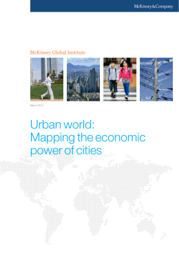 Urban world: Mapping the economic power of cities