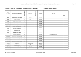 SCUOLA Nido/ Inf. Giard Sara Via del vecchio Lazzeretto CODICE