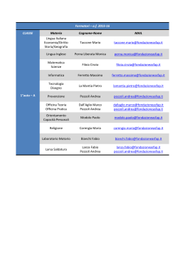 formatori delle classi prime