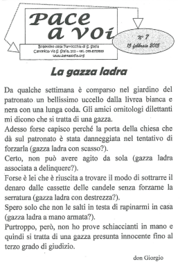 Pace a Voi - Associazione Amici di Don Giorgio Ronzoni