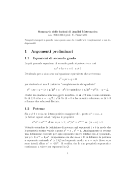 aa. 2012-2013 - Matematica Applicata