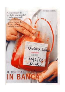 Conservare le cellule staminali?