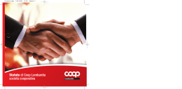 Statuto di Coop Lombardia societ&agrave; cooperativa