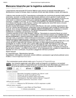 Mancano bisarche per la logistica automotive