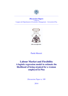 Labour Market and Flexibility - Dipartimento di Economia e