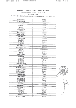14. Giu. 2UÙ5 8139 CORTE D`APPELLO CB Nì